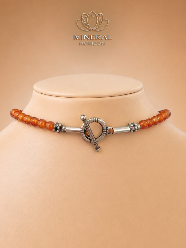 Collier en cornaline
