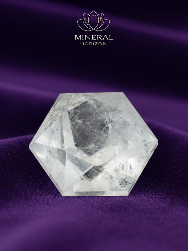 Forme diamant en cristal de roche