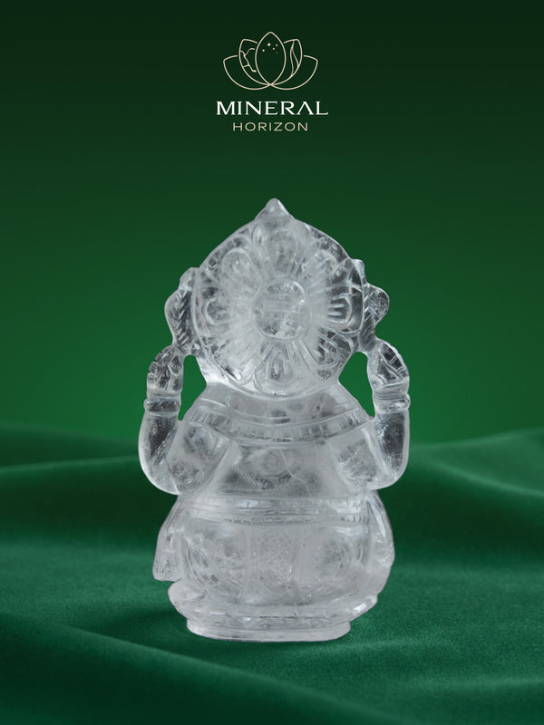 Ganesh en cristal de roche – lumière des nouveaux horizons