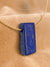 Pendentif rectangle en lapis-lazuli lisse et brut