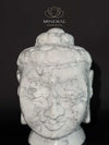 Grande statue - Tête de bouddha en Howlite
