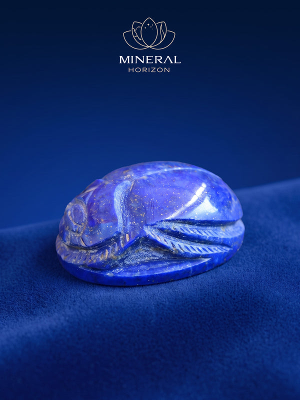 Amulette - scarabée en lapis-lazuli - protection de l'Âme