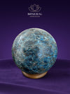 Grande sphère en apatite bleue – la voie de l'inspiration