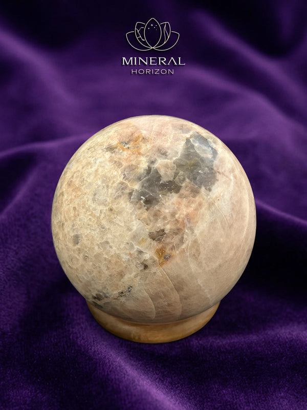 Grande sphère en pierre de lune