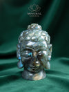 Grande statue - Tête de bouddha en labradorite