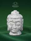 Grande tête de Bouddha en howlite – refuge de quiétude