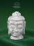 Grande tête de Bouddha en howlite – refuge de quiétude