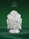 Grande tête de Bouddha en howlite – refuge de quiétude