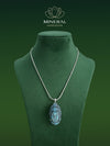Pendentif tête de Bouddha en labradorite – reflets de sagesse