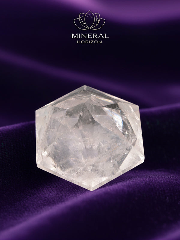 Forme diamant en cristal de roche