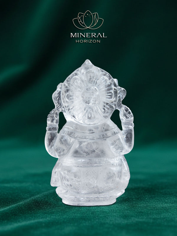 Statue - Ganesh en Cristal de roche