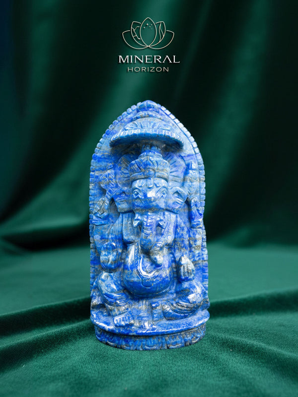 Grande statue - Ganesh en lapis-lazuli