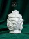 Grande statue - Tête de bouddha en Howlite
