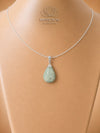 Pendentif goutte en Jade