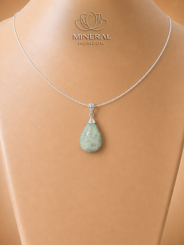 Pendentif goutte en Jade