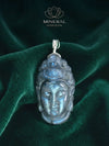 Pendentif - Tête de bouddha en labradorite