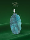 Pendentif tête de Bouddha en labradorite – reflets de sagesse