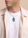 Pendentif - Tête de bouddha en labradorite