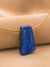 Pendentif en trapèze en lapis-lazuli lisse et brut