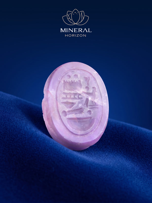 Amulette scarabée en améthyste – l'éveil de la sérénité