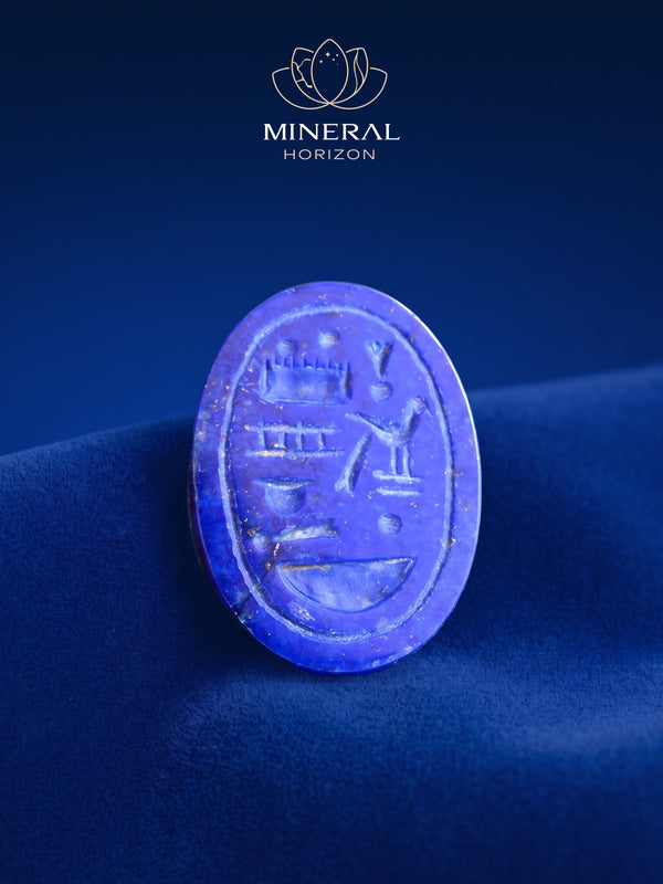 Amulette - scarabée en lapis-lazuli - protection de l'Âme