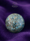 Grande sphère en apatite bleue