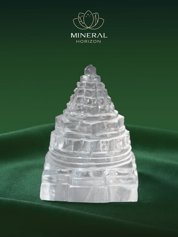 Géométrie sacrée - Sri Yantra en cristal de roche
