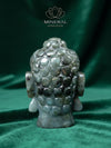 Grande statue - Tête de bouddha en labradorite
