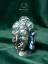 Grande statue - Tête de bouddha en labradorite